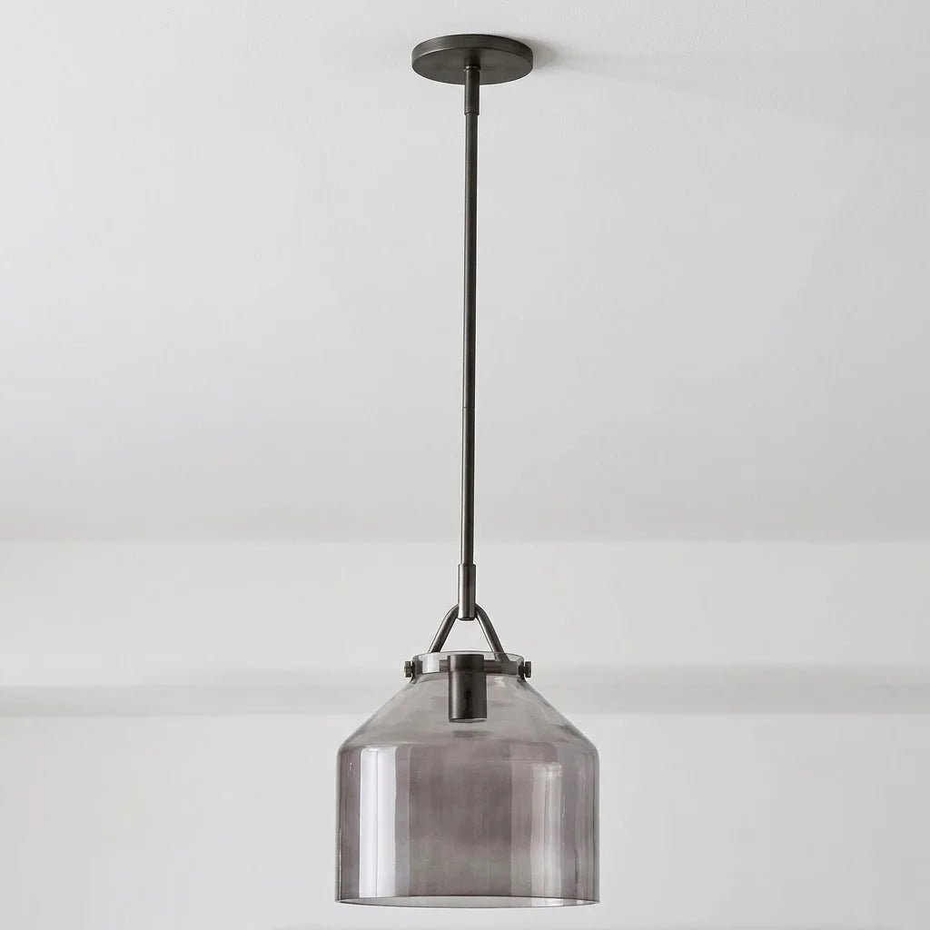 Decorative Smoke Metal Pendant Light 27 Cm (TY-9228-BK)