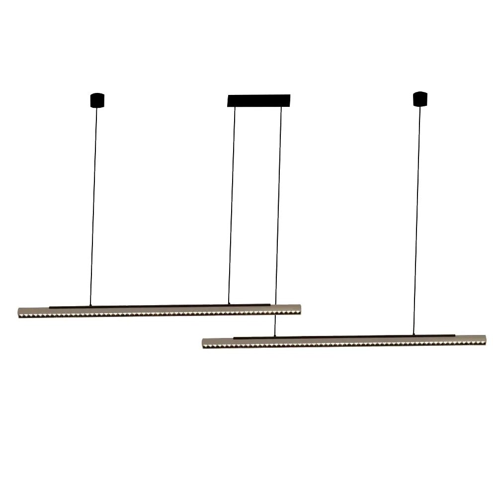 Modern pendant light fixture on a white background