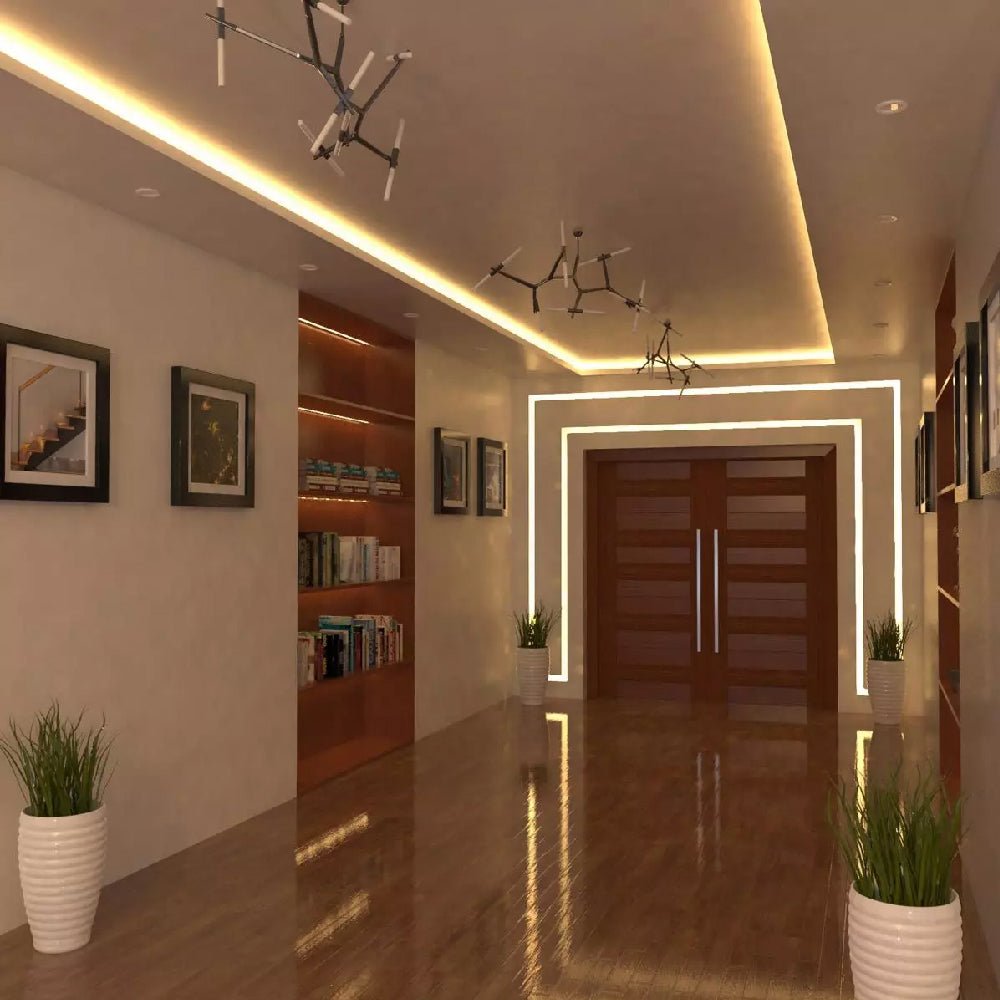 الترا لايت شريط إنارة داخلي انارة أصفر 24V طول 5 أمتار (SMD2835-320P)