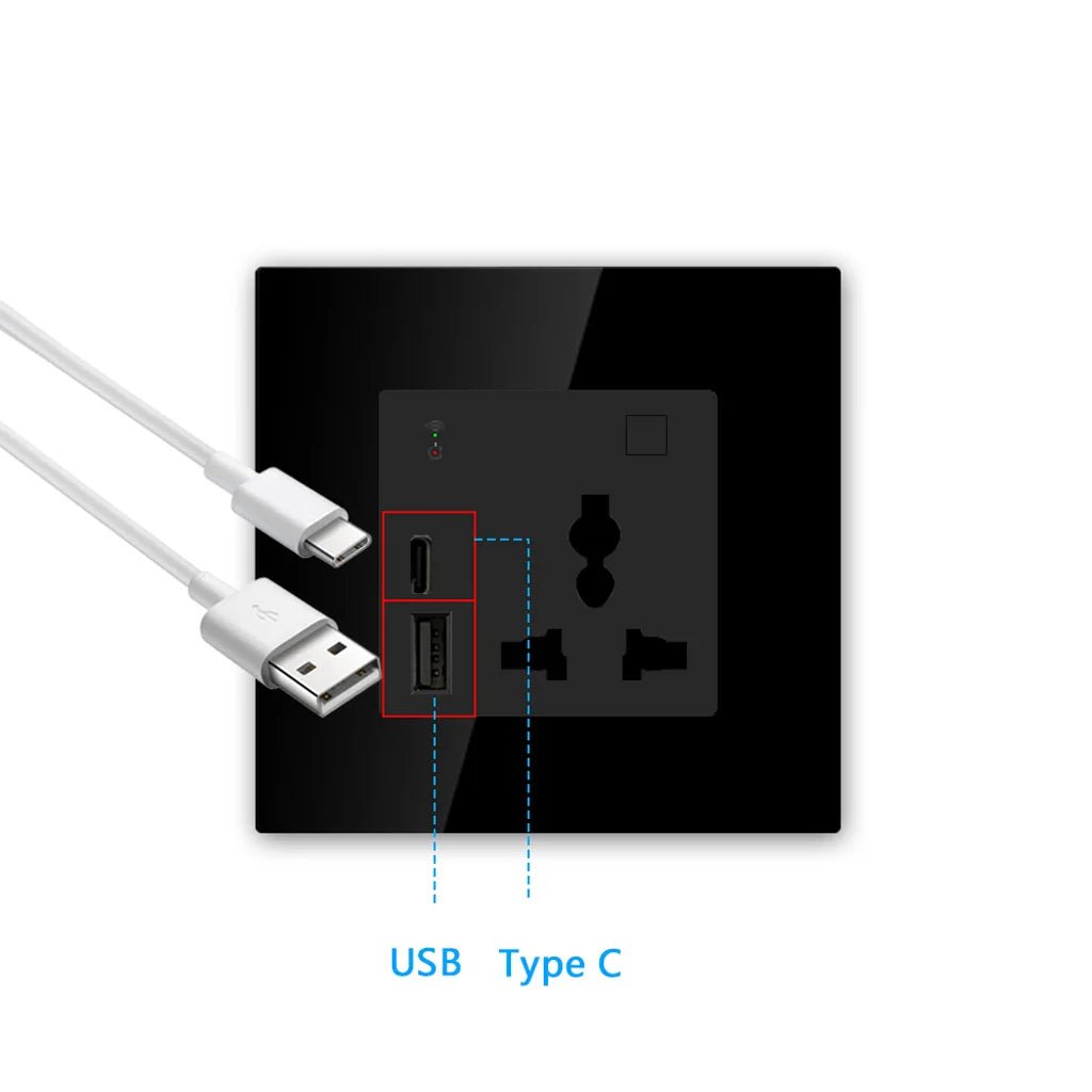10A Smart Socket & USB A & Type C Socket (L8-HOC)