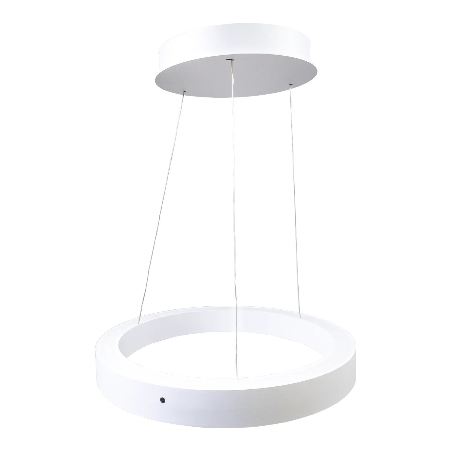 مصباح معلق 60 واط، إضاءة حلقية معلقة بثلاثة ألوان، ومستشعر وتحكم في التعتيم (BR4859)