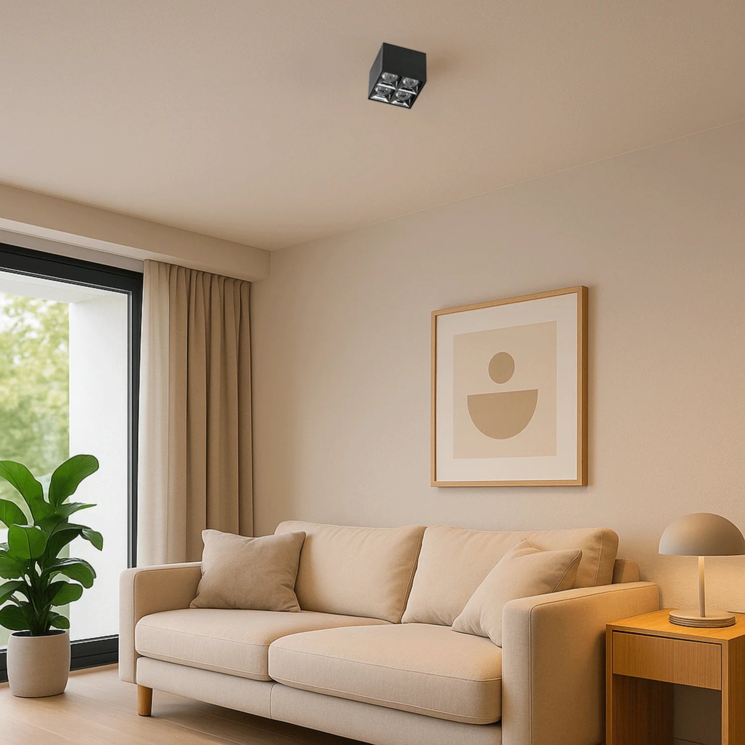 كشاف ليد جداري بتركيب سطحي عصري مع درجة وضوح ألوان عالية CRI>90 (MD006)