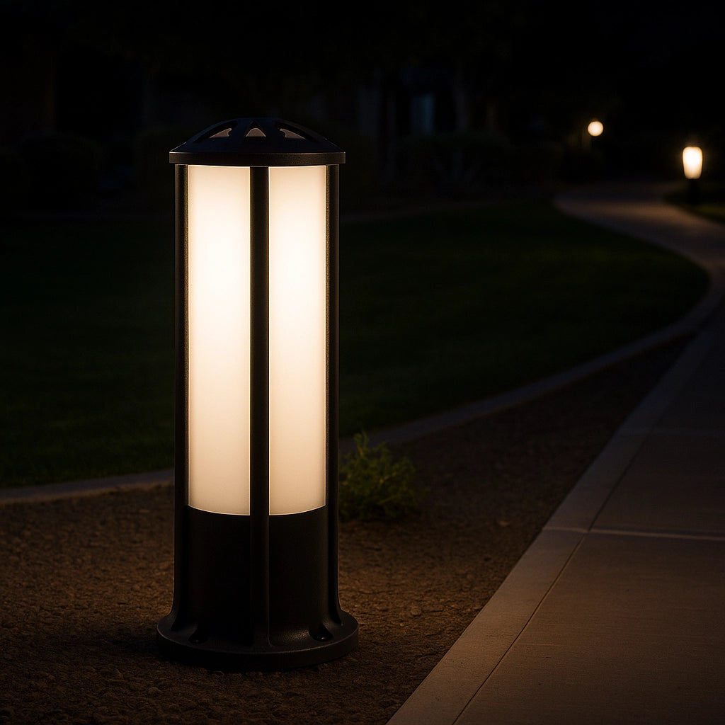 انارة ممشى عمودي خارجي بإضاءة ليد 30 واط بزاوية 360° مقاوم للماء IP65 (FYL0019)