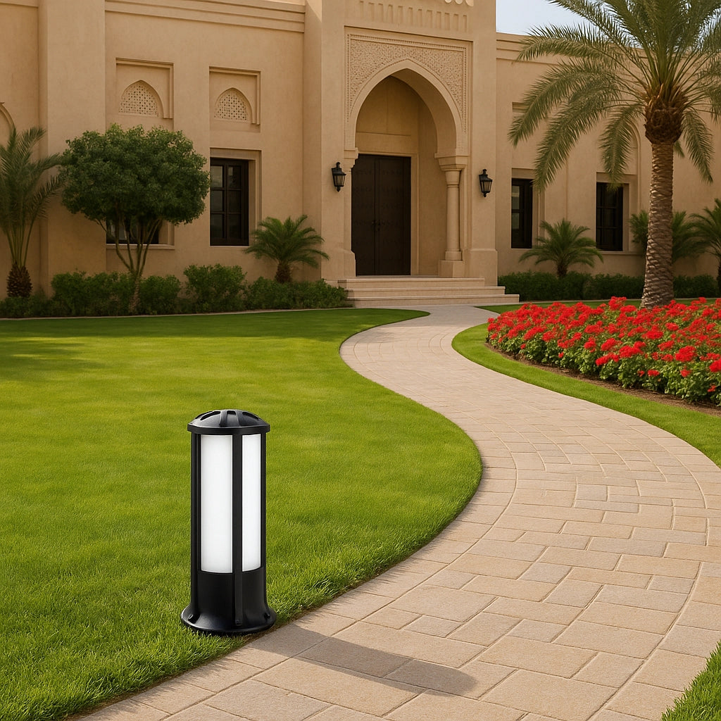 انارة ممشى عمودي خارجي بإضاءة ليد 30 واط بزاوية 360° مقاوم للماء IP65 (FYL0019)