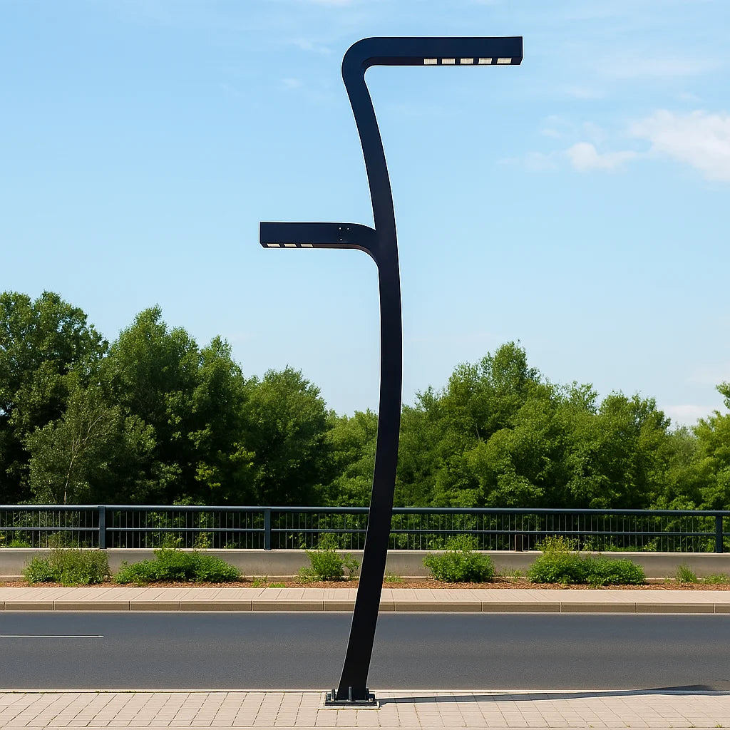 انارة عمود ليد 5 متر مقاوم للماء IP54 مثالية للشوارع والحدائق (QT1850‑2)