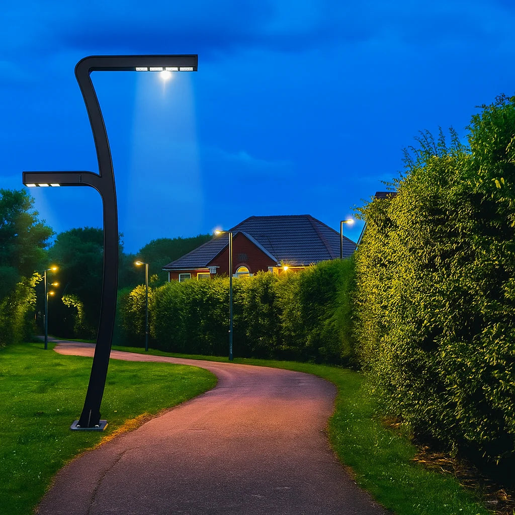 انارة عمود ليد 5 متر مقاوم للماء IP54 مثالية للشوارع والحدائق (QT1850‑2)