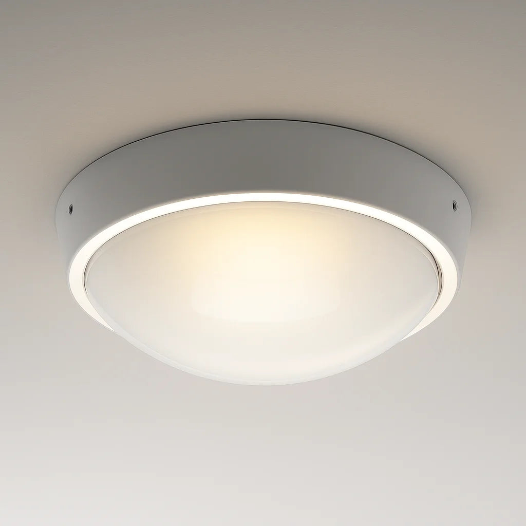 Ceiling light fixture on a plain background