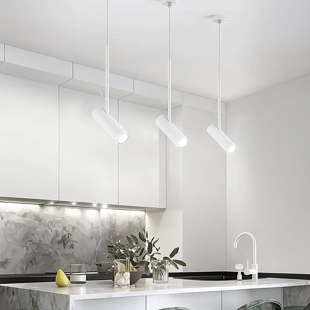 إضاءة معلقة ليد داخلية 4 واط (1096D01) - تصميم عصري من الألمنيوم الأبيض - ضوء نهاري 6500K