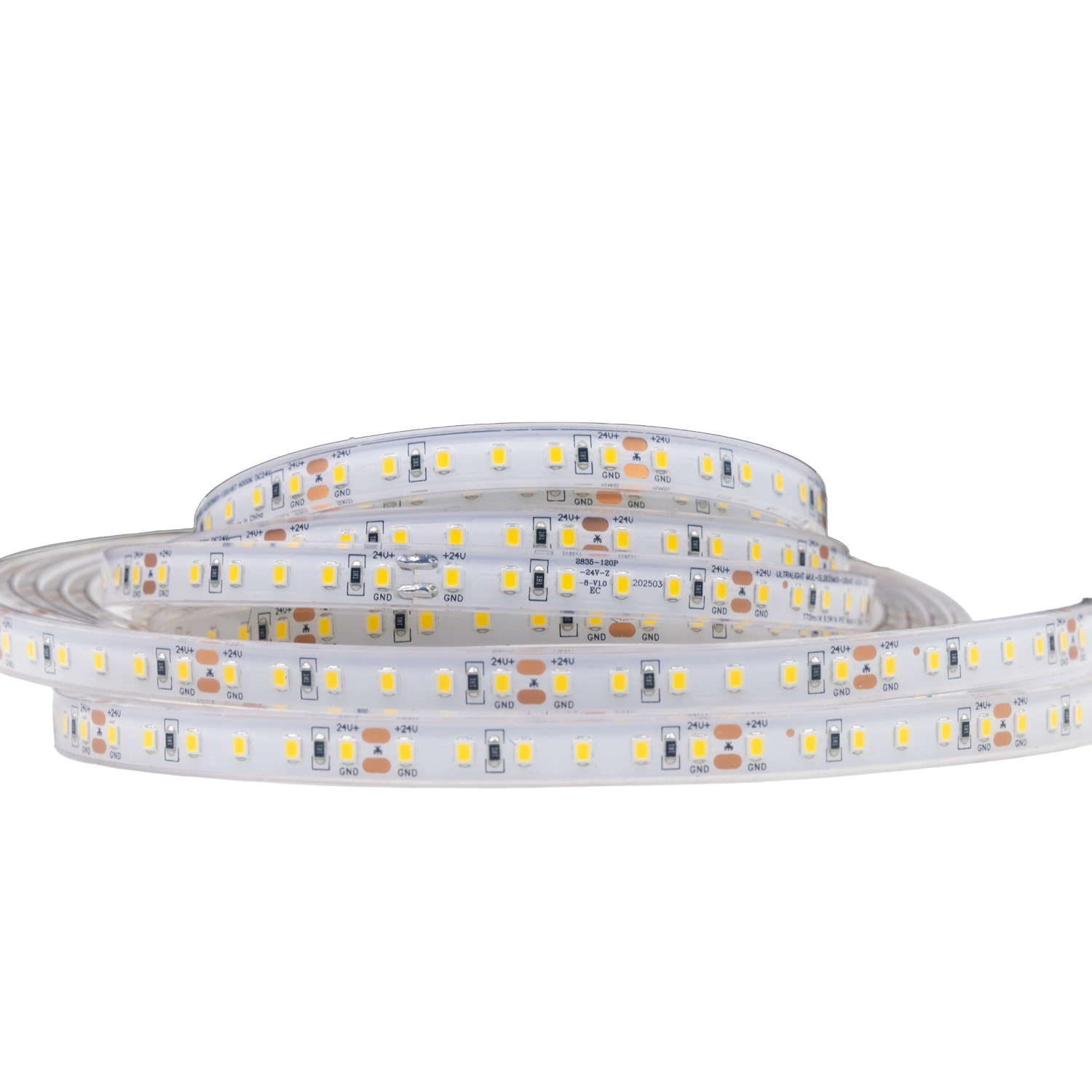 شريط إضاءة ليد مقاوم للماء  – إضاءة مرنة بسطوع عالي ومعيار حماية IP67
 (SMD2835-120P)