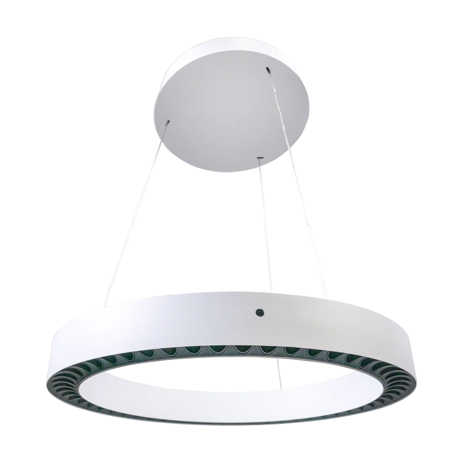 مصباح معلق 60 واط، إضاءة حلقية معلقة بثلاثة ألوان، ومستشعر وتحكم في التعتيم (BR4859)