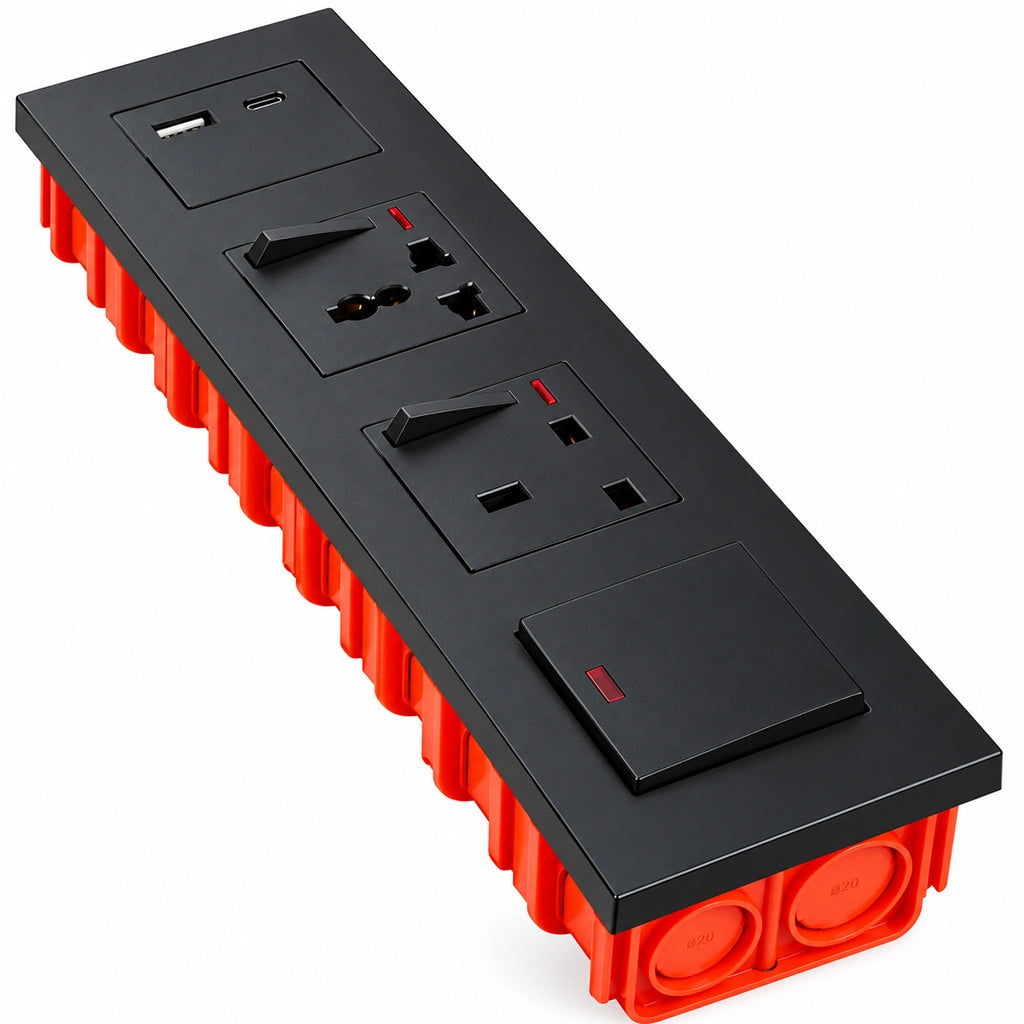 6 Dune Modular Wall Switch & Socket Set – USB & Type-C (F-45A) – 9