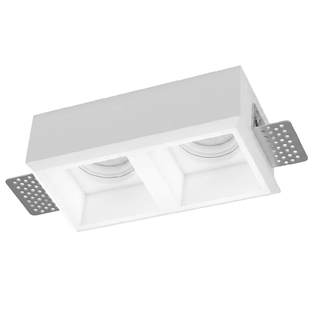 Trimless Gypsum Anti-Glare Dual Spot Light (BRV1310-2-SQ)