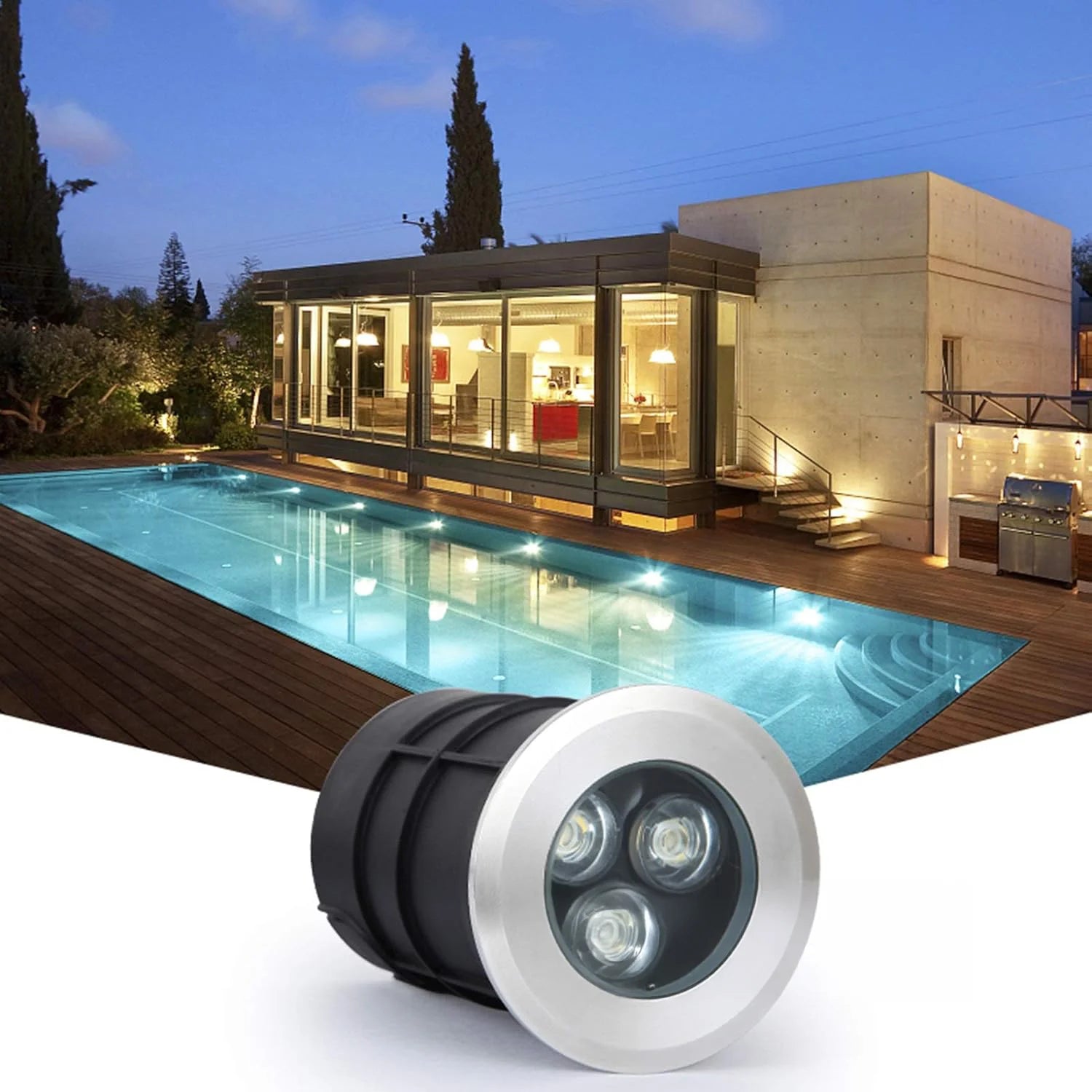 إضاءة ليد ملونة للمسابح 3 واط - إنارة تحت الماء بحماية IP68 ضد الماء (WL-SW073)