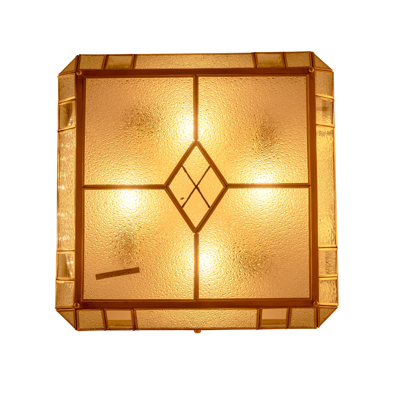 مصباح سقفي نحاسي من الترا لايت – تصميم عربي فاخر للإضاءة الخارجية (X018)