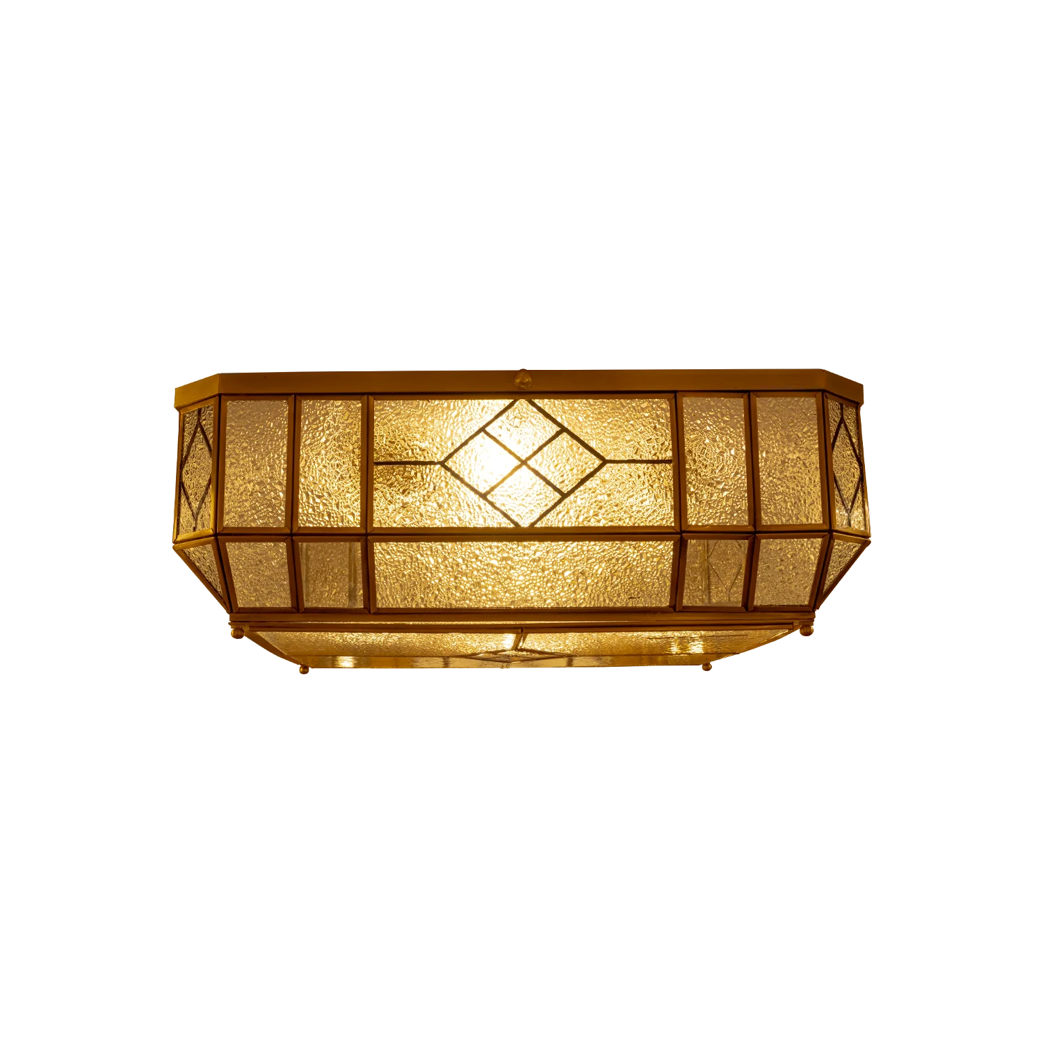 مصباح سقفي نحاسي من الترا لايت – تصميم عربي فاخر للإضاءة الخارجية (X018)