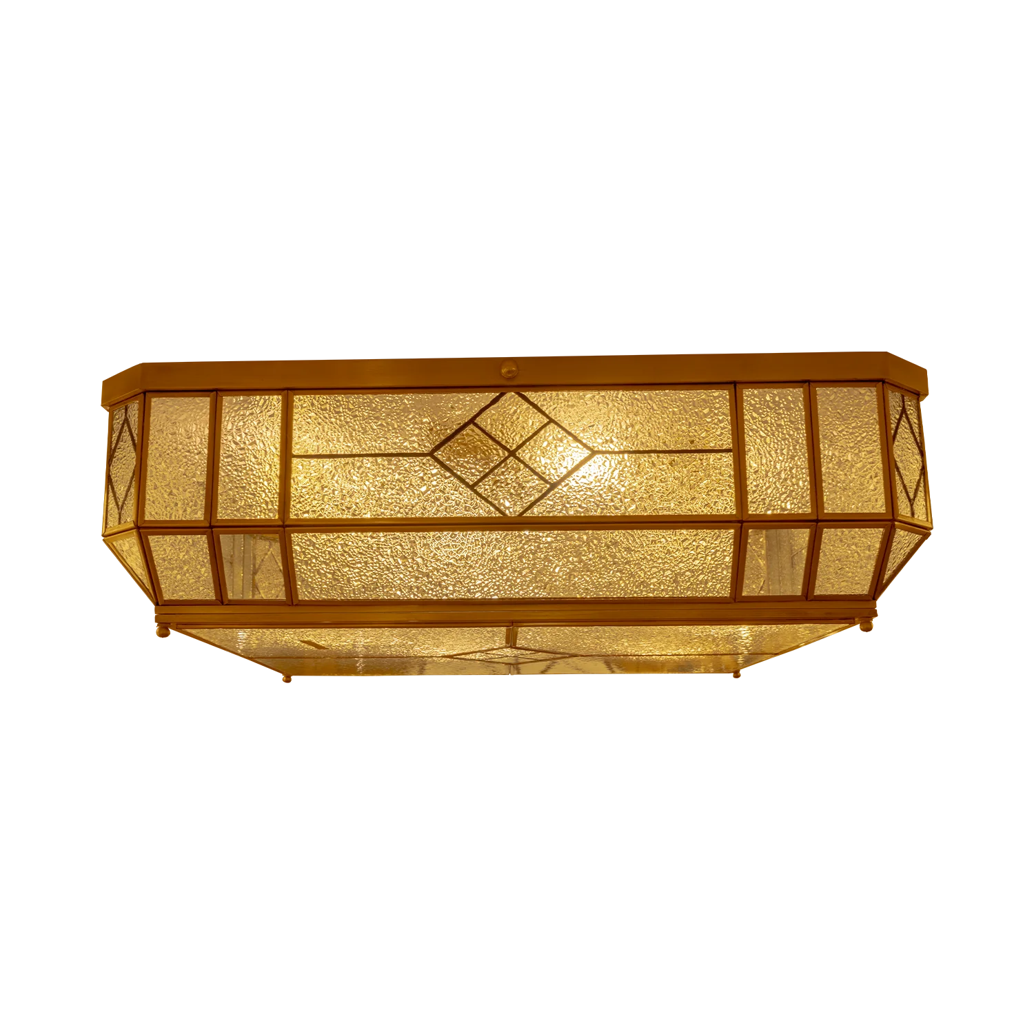 مصباح سقفي نحاسي من الترا لايت – تصميم عربي فاخر للإضاءة الخارجية (X018)