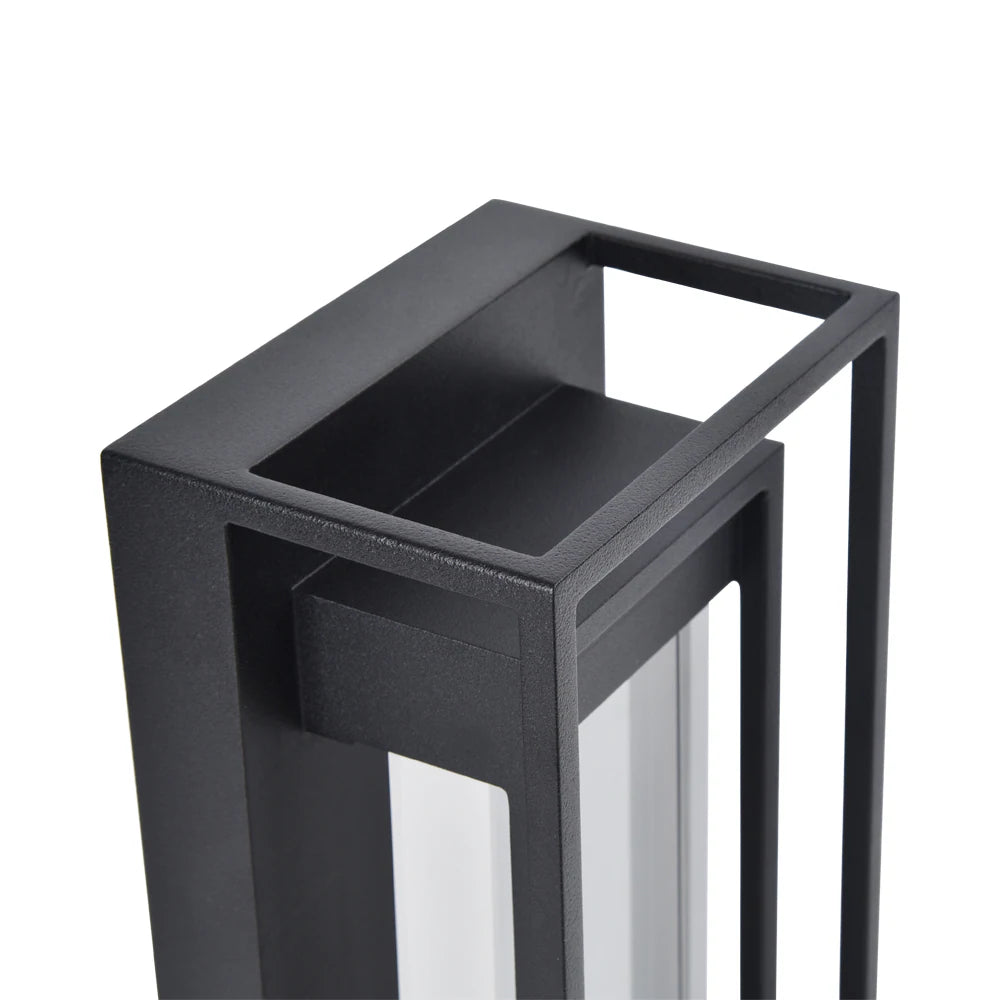 Black metal stand on a white background