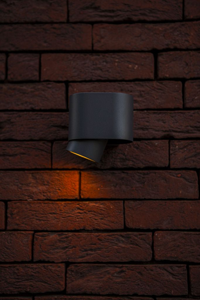 إطار إنارة جداري خارجي, هيكل ألمنيوم، قاعدة GU10، إضاءة موجهة للأسفل، IP54 (WL-ODL-1118)