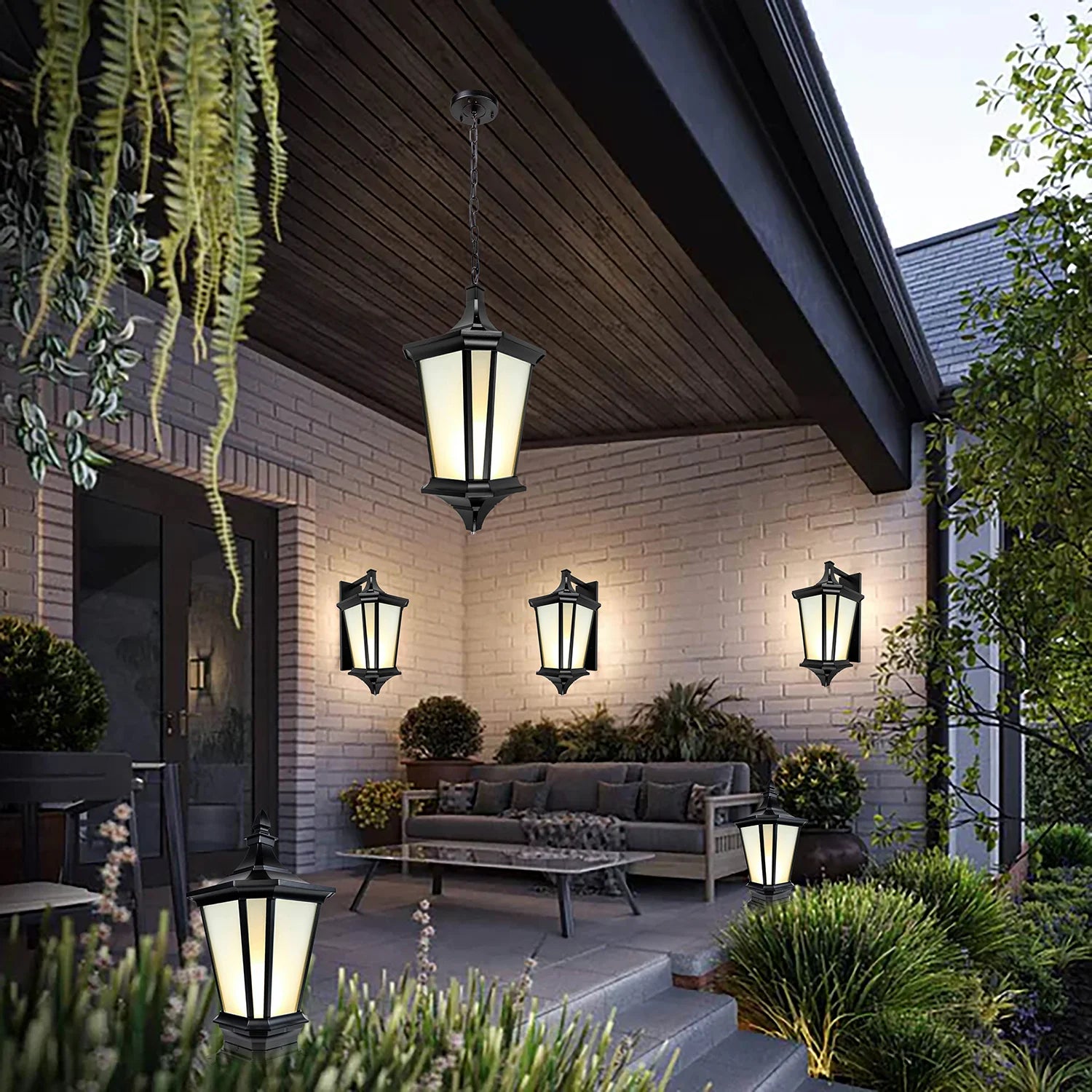 مجموعة إضاءة خارجية كلاسيكية (834-Family)