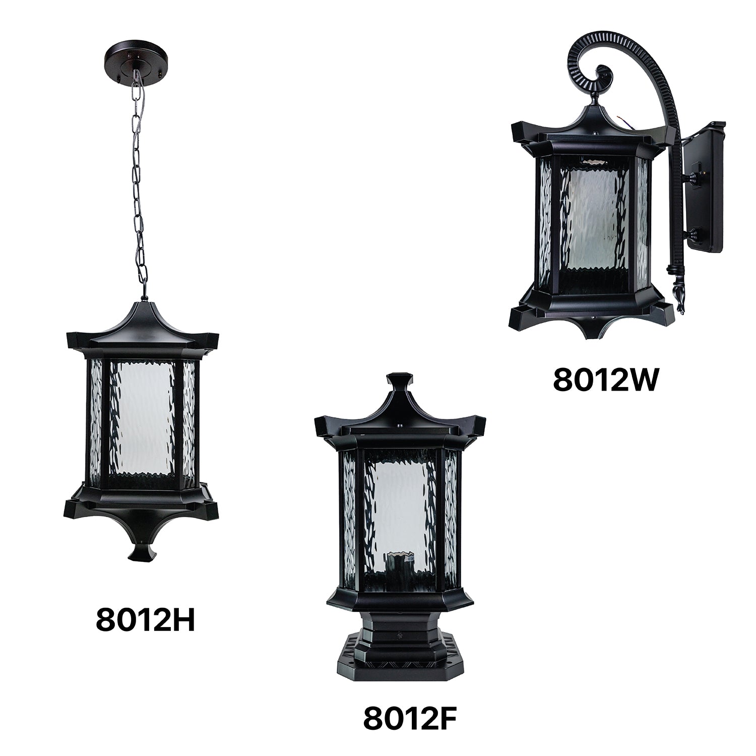 مجموعة إضاءة خارجية كلاسيكية (8012-Family)