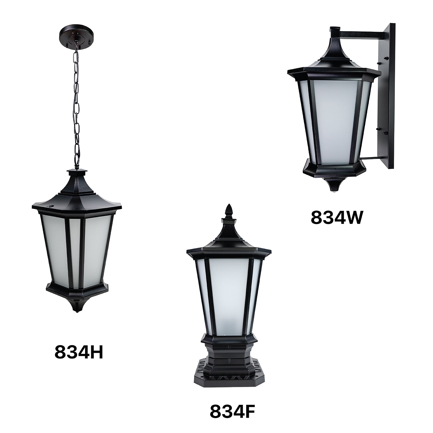 مجموعة إضاءة خارجية كلاسيكية (834-Family)