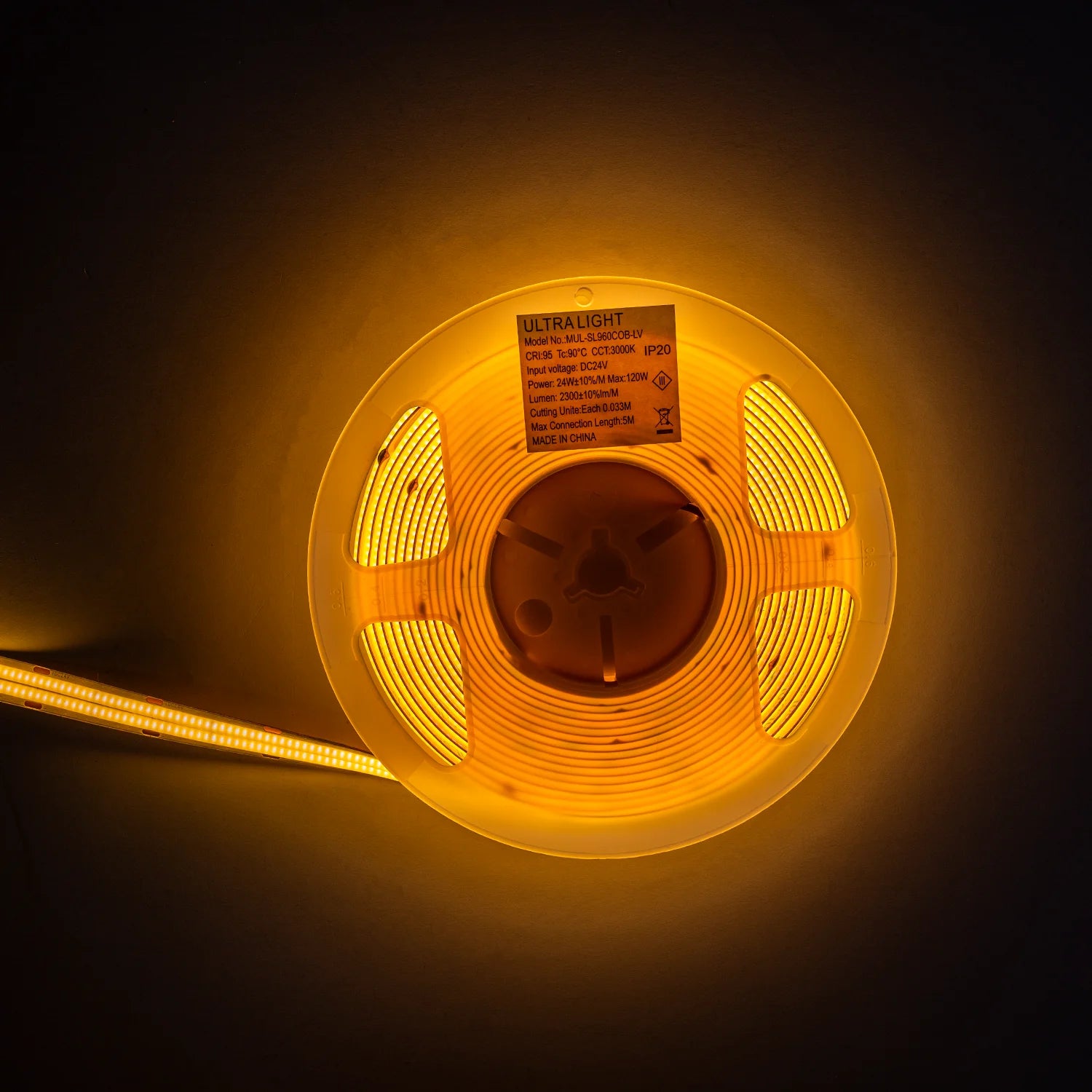 Ultra Light Double Line COB LED Strip Light 24W/m – 5M, High CRI >95 (COB-960p)