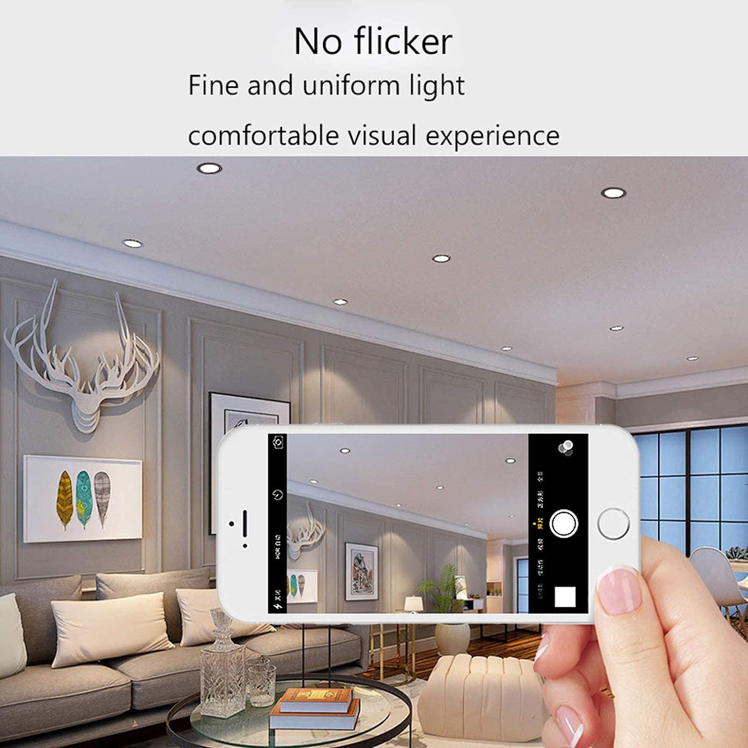  الترا لايت إطار سبوت لايت غاطس ضد التوهج بقاعدة GU10 (BA305)