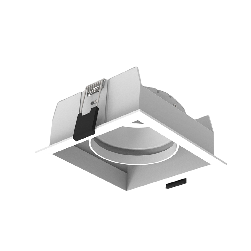 GU10 الترا لايت إطار سبوت لايت بشكل مربع بقاعدة (BR165)