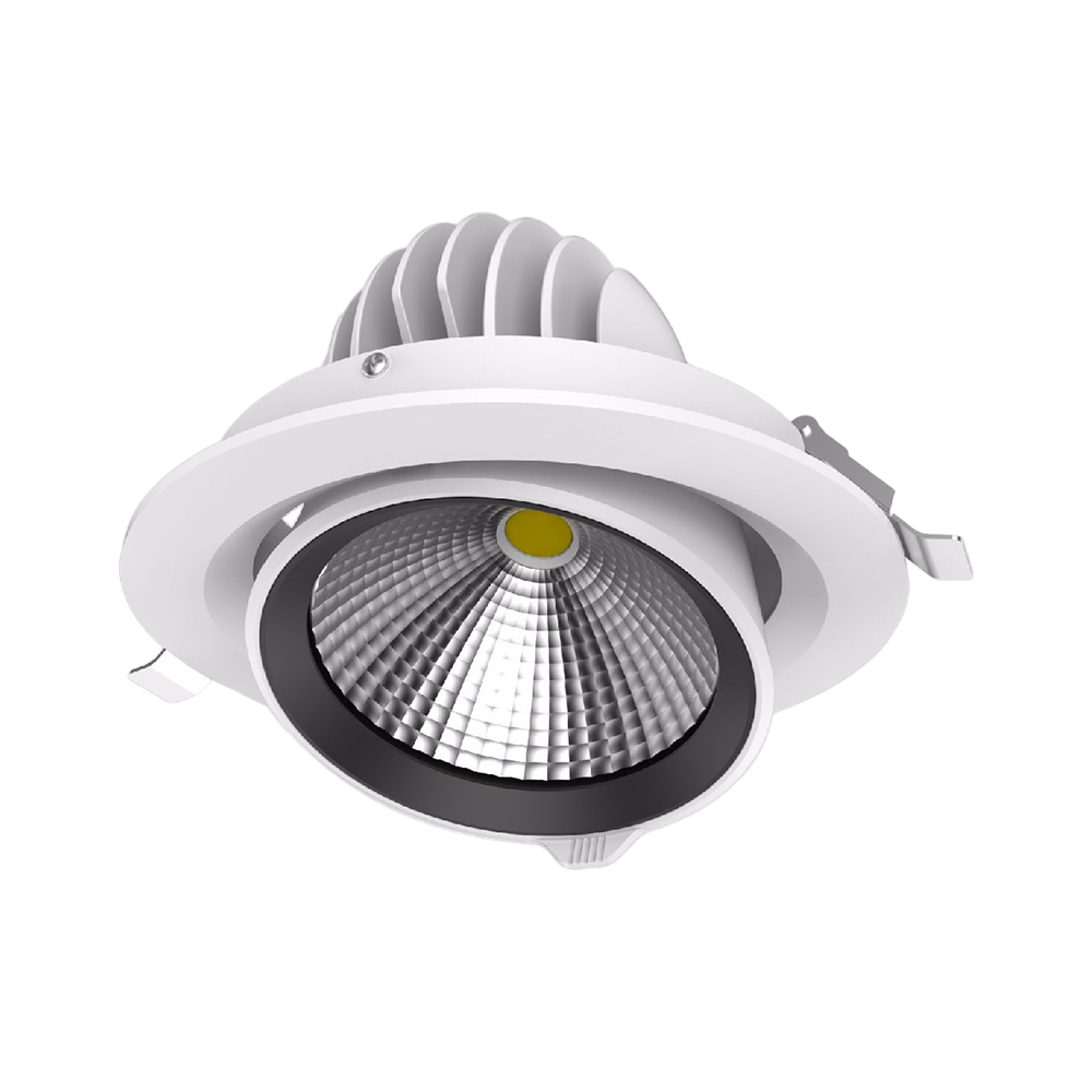 سبوت لايت سقفي مدمج قابل للتوجيه من الترالايت (BR6244) | إضاءة داخلية قوية بقدرة 45 واط
