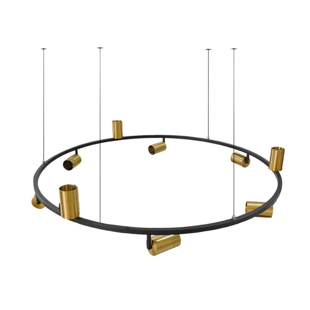 Buy Ultralight Track Rail Pendant Light - Round, Adjustable & Energy-Efficient (BR6757-9) - Best  from Ultralight