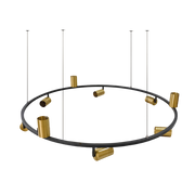 Buy Ultralight Track Rail Pendant Light - Round, Adjustable & Energy-Efficient (BR6757-9) - Best  from Ultralight