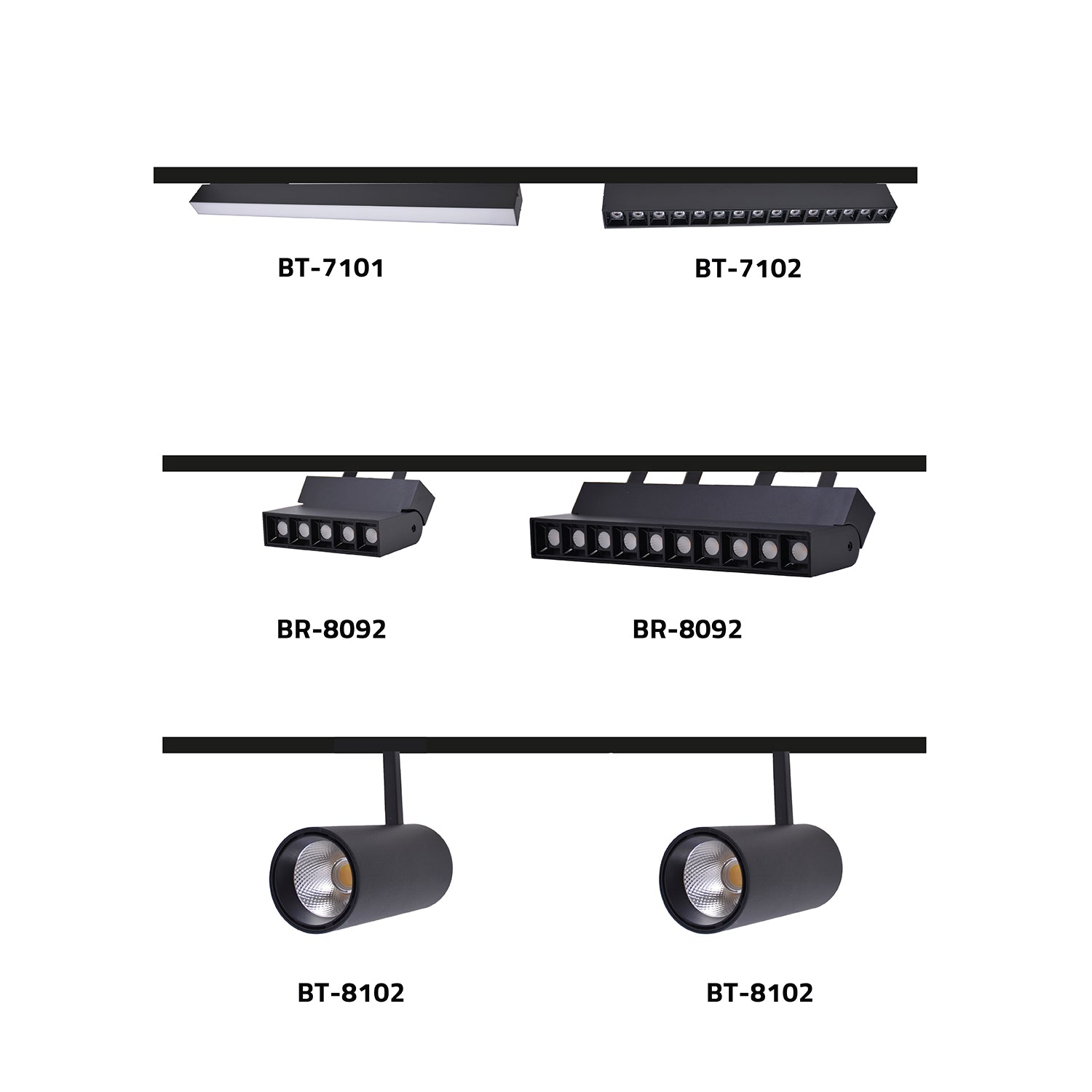 Magnetic track lighting

