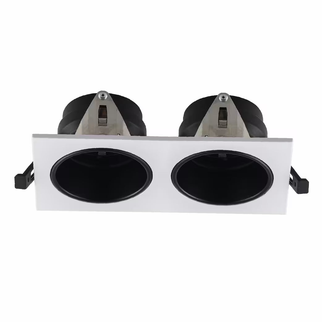 Ultralight Anti Glare Double Frame GU10 Ceiling Downlight (FPC303S-2-AD)
