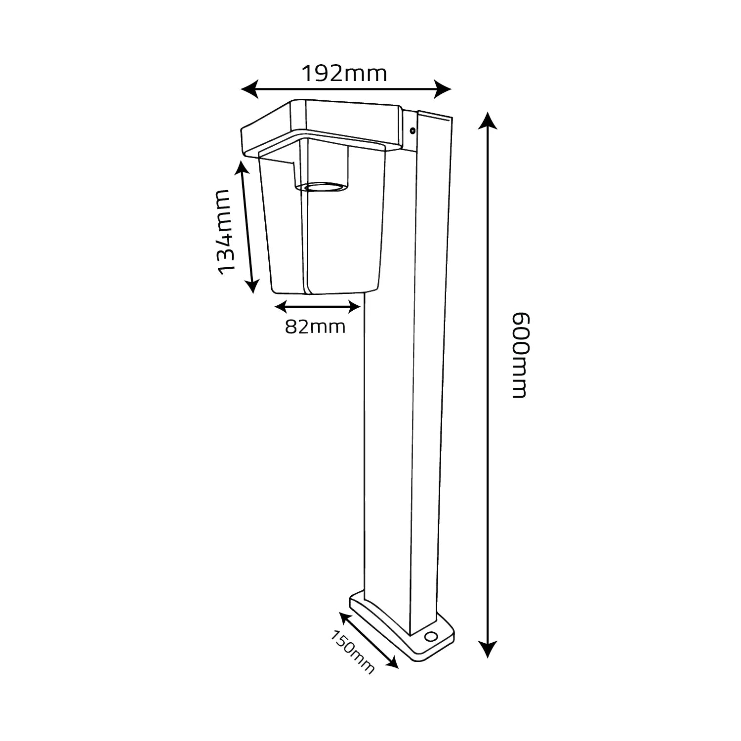 Floor Light Outdoor sizes