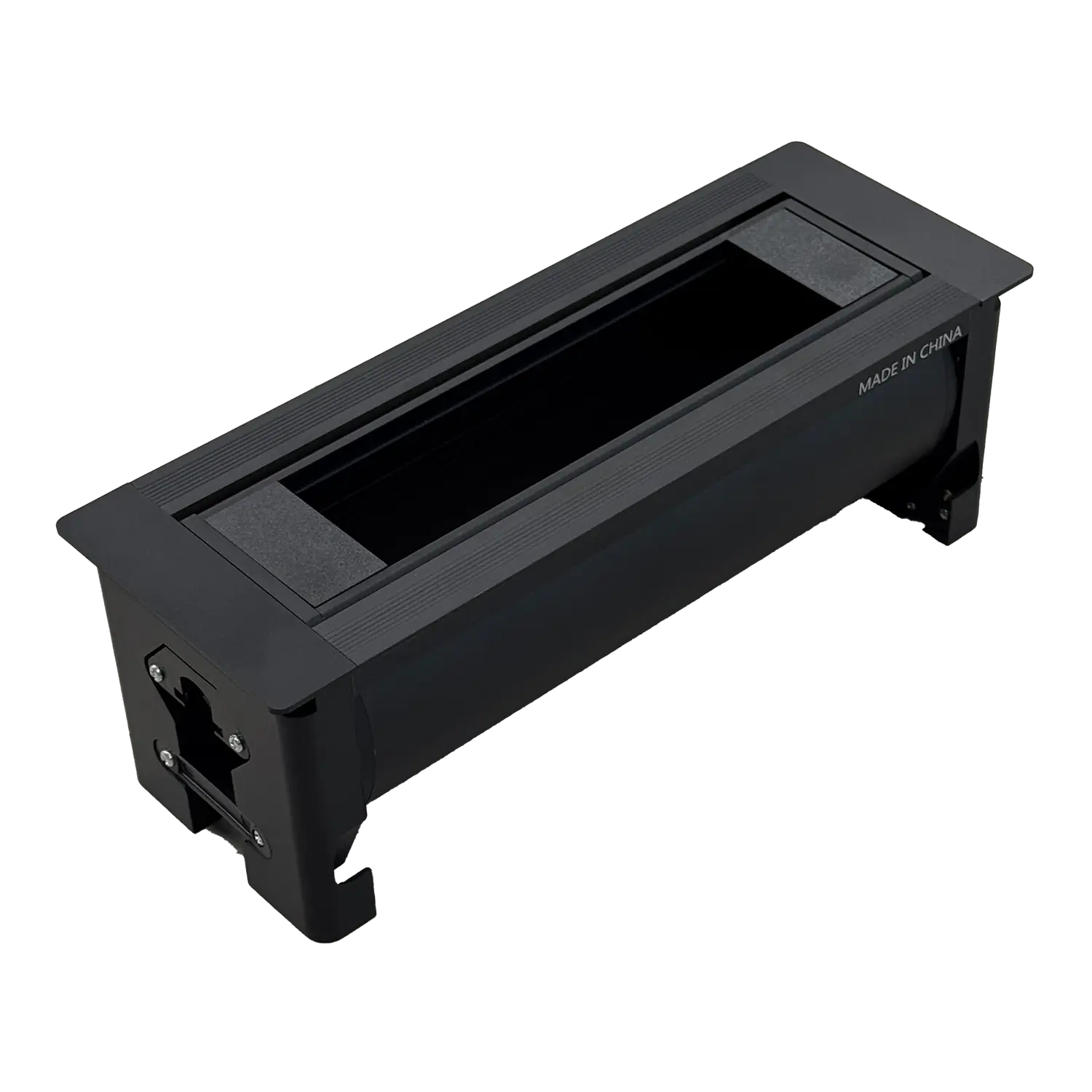 علبة أفياش مكتب مخفية فارغة من الترالايت - للتثبيت المكتبي (STS-256)