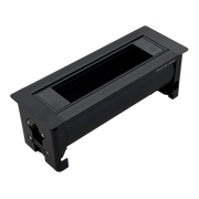 Ultralight Hidden Electric Desktop Socket | Manual Flip-Up Table Box (STS-256)