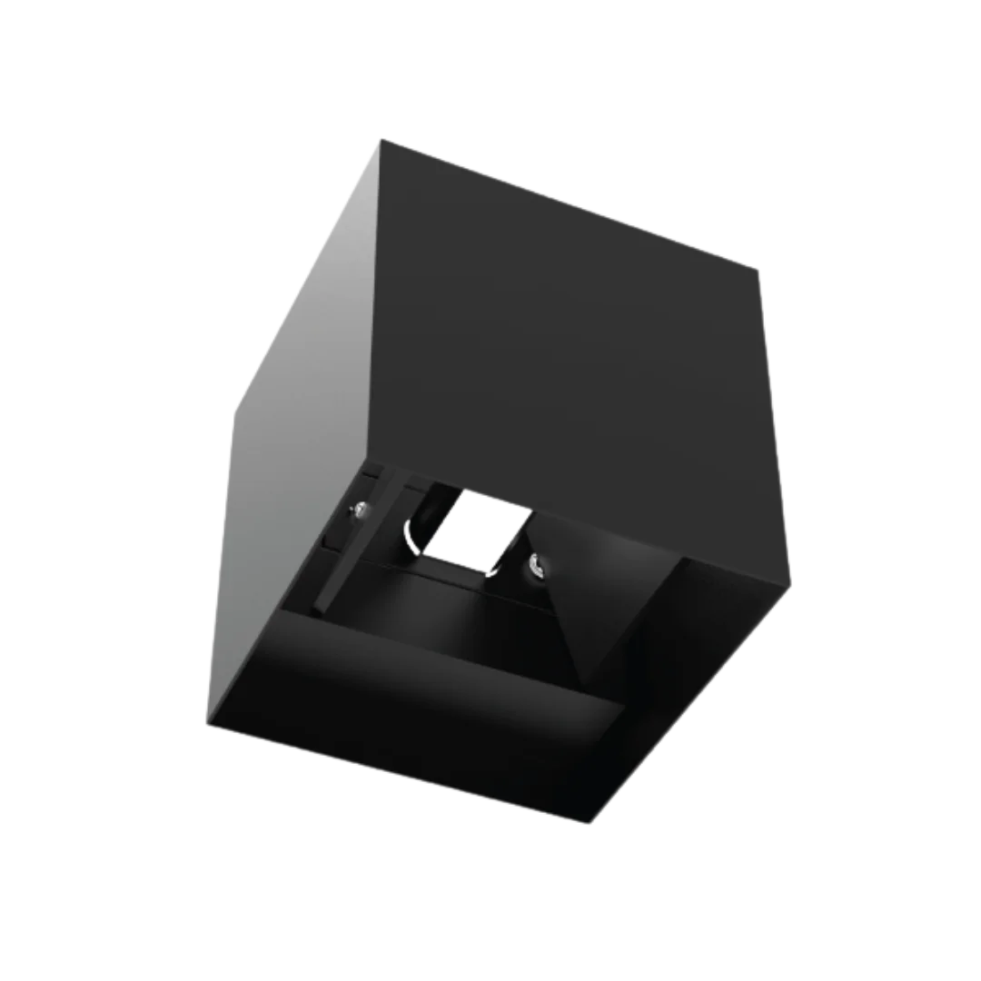 مصباح حائط حديث 6 واط (1080G01) – إضاءة ليد خارجية بزاوية اضاءة قابلة للتعديل، مقاومة للعوامل الجوية IP65, لون أبيض و أسود