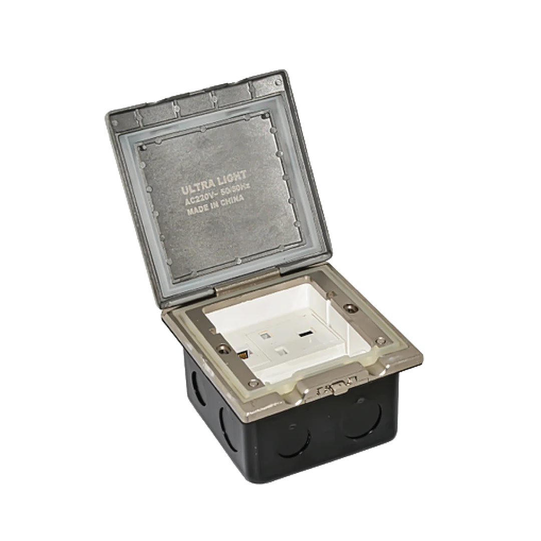 صندوق أرضي للمقابس (YD-55) – مقبس غاطس بمفتاح واحد IP44 من الألمنيوم 