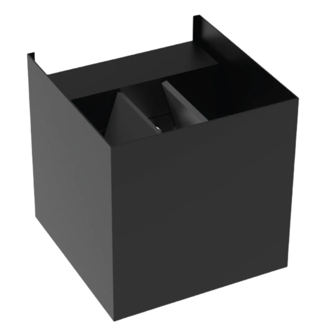 مصباح حائط حديث 6 واط (1080G01) – إضاءة ليد خارجية بزاوية اضاءة قابلة للتعديل، مقاومة للعوامل الجوية IP65, لون أبيض و أسود