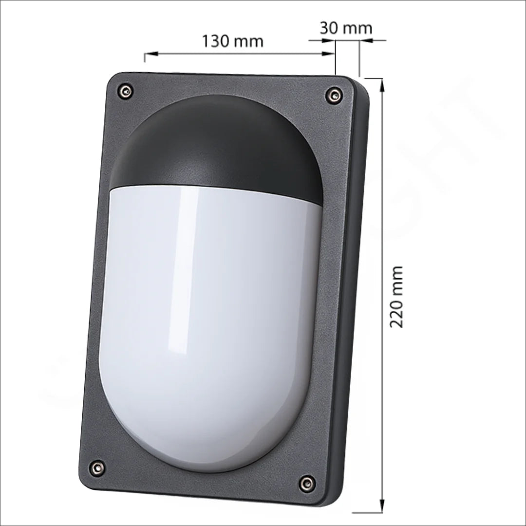 مصباح جداري خارجي ليد 10 واط (1858-3K) – مقاوم للماء IP54، تصميم عصري، إضاءة دافئة 3000K