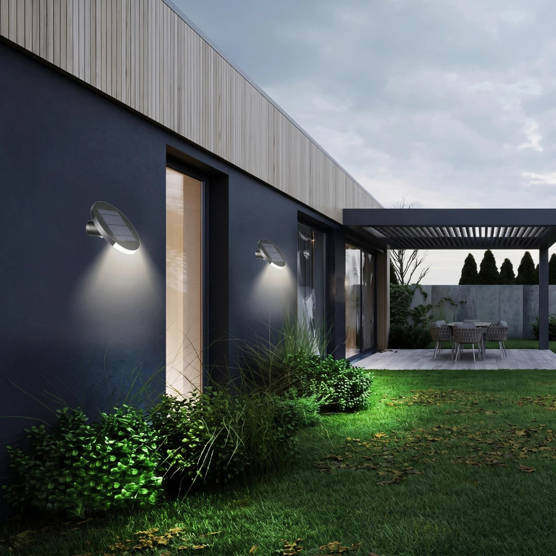Outdoor Solar LED Wall Light with Dusk Sensor 3W (OLT-003-01)