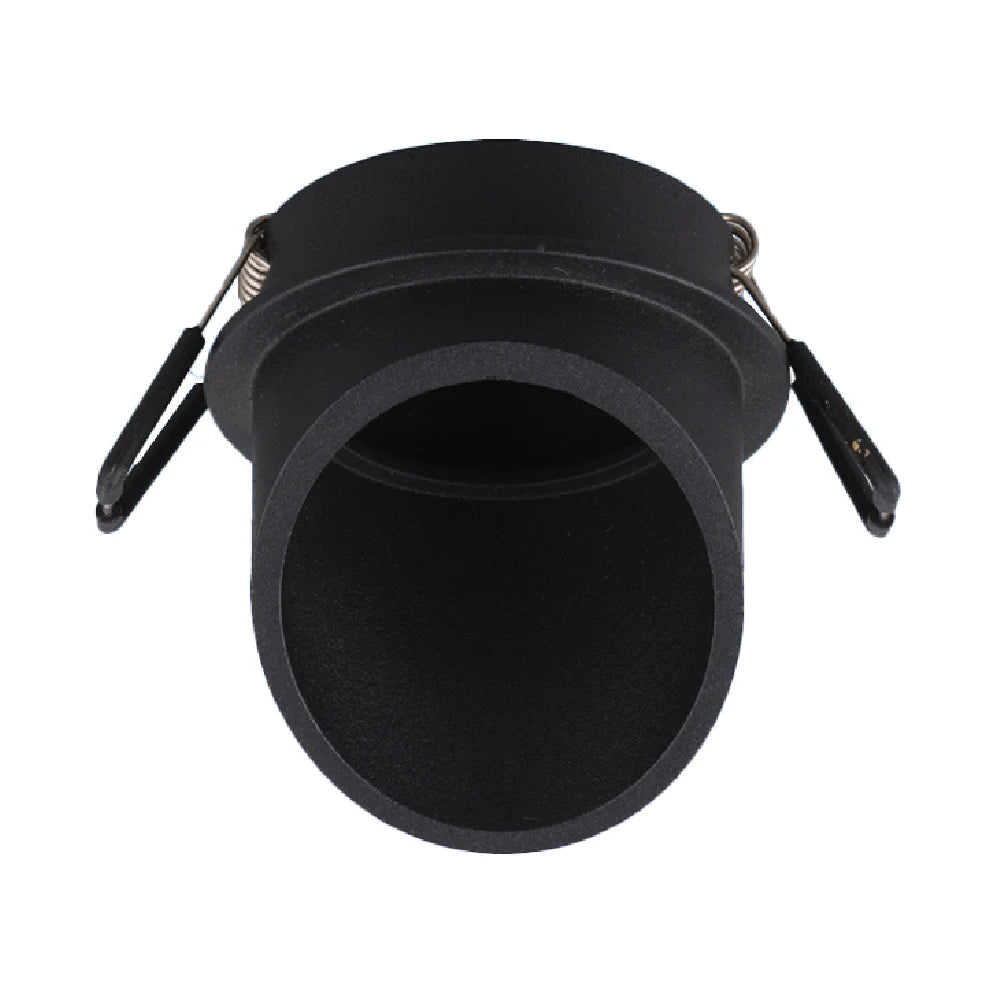 Set of three black silicone bowls with handles on a white background