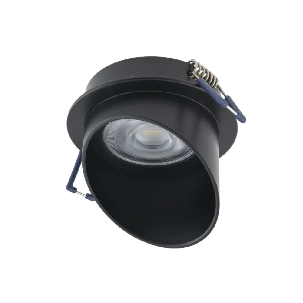 Black spotlight with a white background