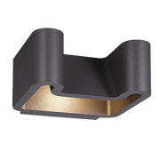 كشاف جداري خارجي عصري 15 واط (H1111) – هيكل ألمنيوم جرافيتي مقاوم للماء IP54