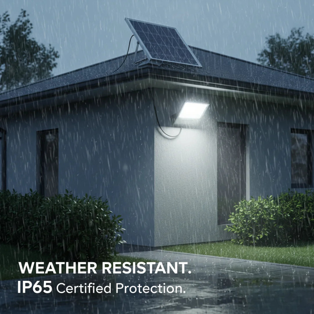كشاف شمسي ليد بقدرة 30 واط (SFL-30W) - بطارية ليثيوم قوية ومقاوم للماء IP65