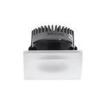 White light fixture with black textured top on a white background