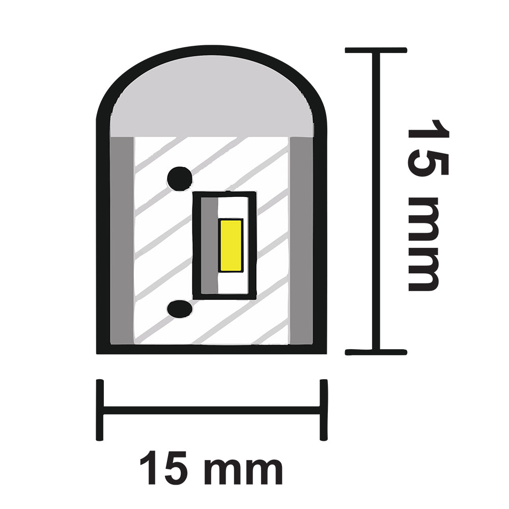 شريط إضاءة ليد 5 متر مقاوم للماء IP65 - إضاءة ديكورية (U515D-2835-120P)