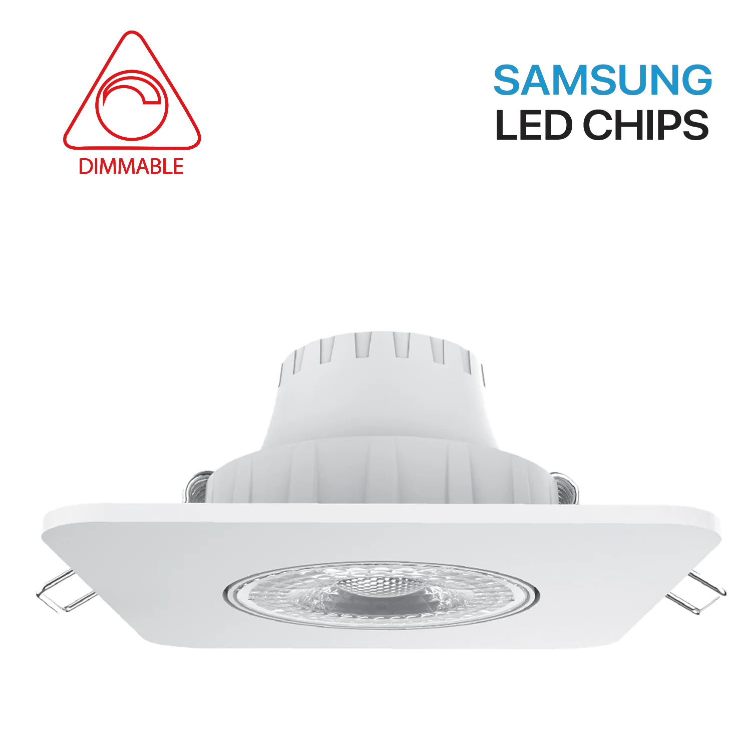 الترا لايت إنارة ليد مربعة سقفية غاطسة متحركة قابلة للتخفيت (UTL-K7-SQ)