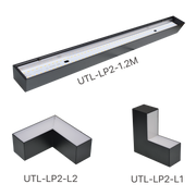 الترا لايت إنارة خطية داخل الجدار لون اسود قابلة للتوصيل (UTL-LP2)