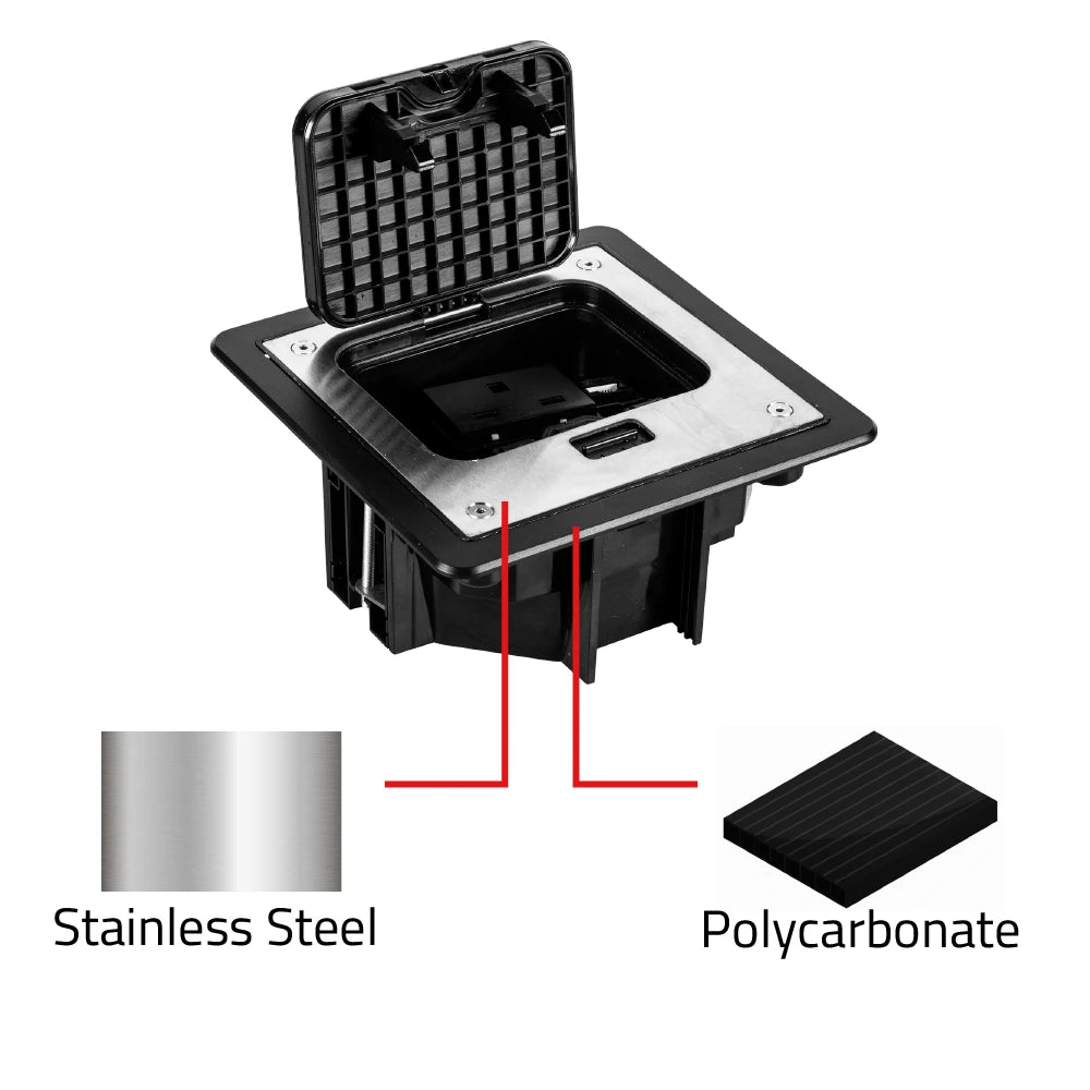 maximum protection. With IP66 ,It includes a 13A power socket and CAT6A data port